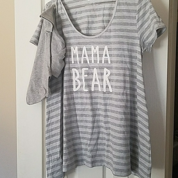 Nwt Motherhood Maternity Mama Bear Top with Onesie - Picture 3 of 3